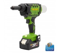 Акумуляторний заклепувальний пістолет Procraft PRG20 (з 2 акб та зп)