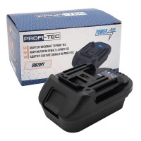 Адаптер PROFI-TEC DW20PT, з батареї DeWalt / Milwaukee на інструмент PROFI-TEC (Makita)