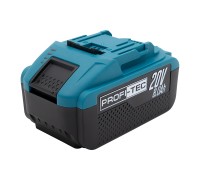 Акумуляторна батарея PROFI-TEC PT2080EP POWERLine (20 В / 8.0 Аг, високострумова, з індикатором)
