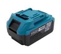 Акумуляторна батарея PROFI-TEC PT2040EP POWERLine (20 В / 4.0 Аг, високострумова, з індикатором)