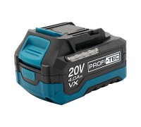 Акумуляторна батарея PROFI-TEC PT2040VX POWERLine (20 В / 4.0 Аг, високострумова, з індикатором)