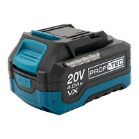 Акумуляторна батарея PROFI-TEC PT2040VX POWERLine (20 В / 4.0 Аг, високострумова, з індикатором)