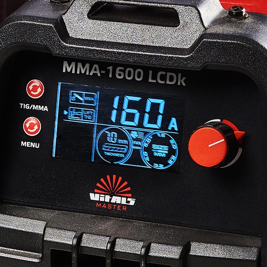 Зварювальний апарат Vitals Master MMA -1600 LCDk